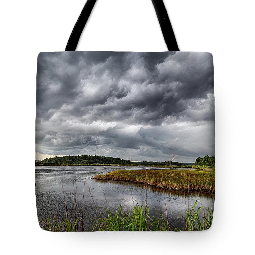  Tote Bag featuring the photograph Storm's Commin' by Jim Miller