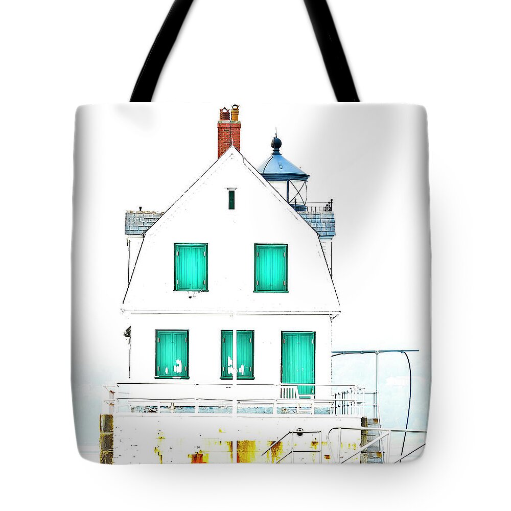 Rockland Tote Bag featuring the photograph Straight On by Jeff Cooper