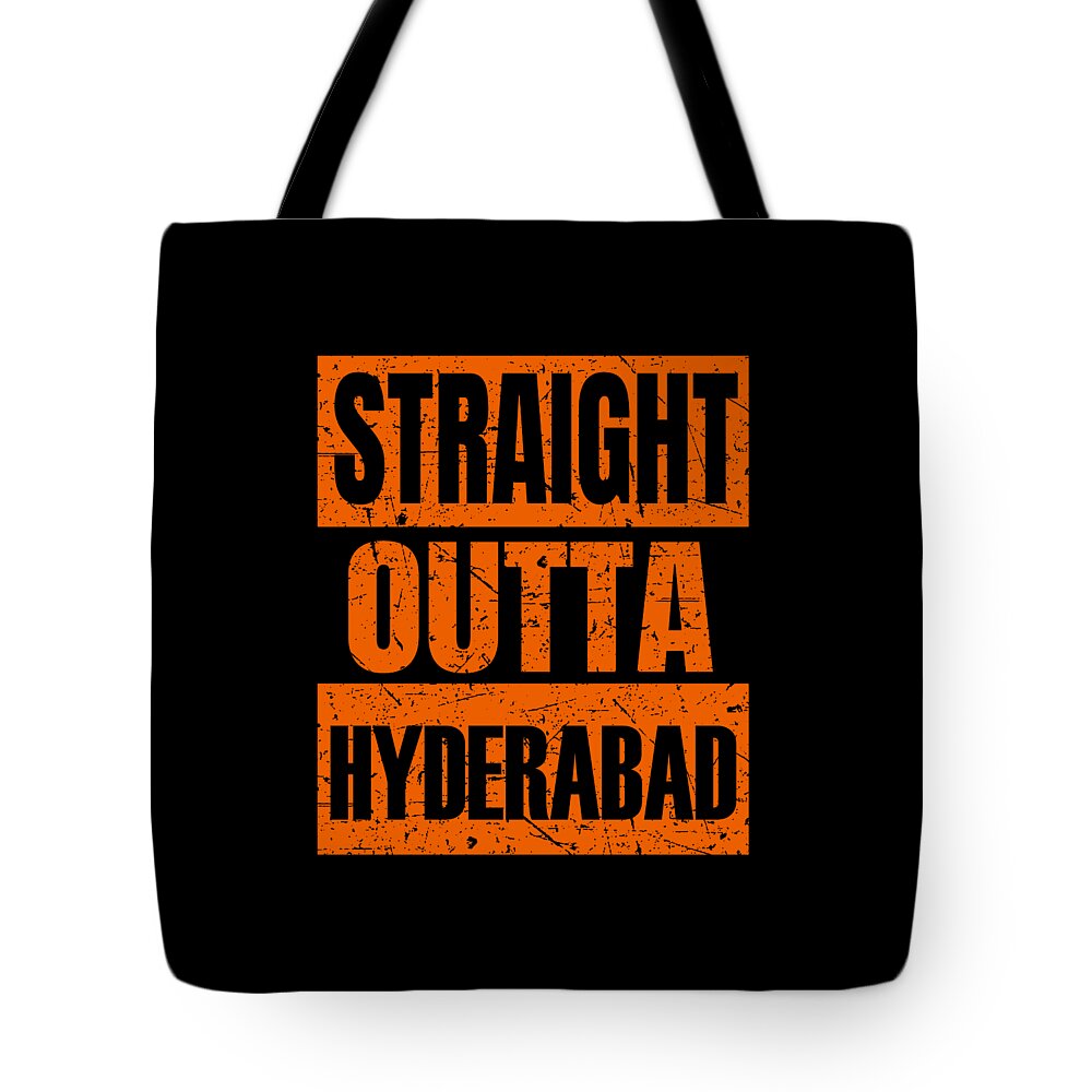 Sunrisers Hyderabad Tote Bag featuring the digital art Straight Outta Hyderabad by Jojosi Monetta