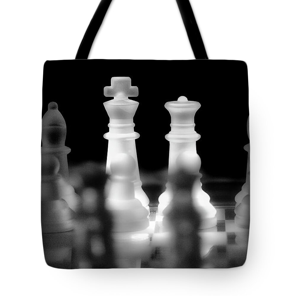 Chess Tote Bag featuring the photograph Strategy by Nunweiler Photography