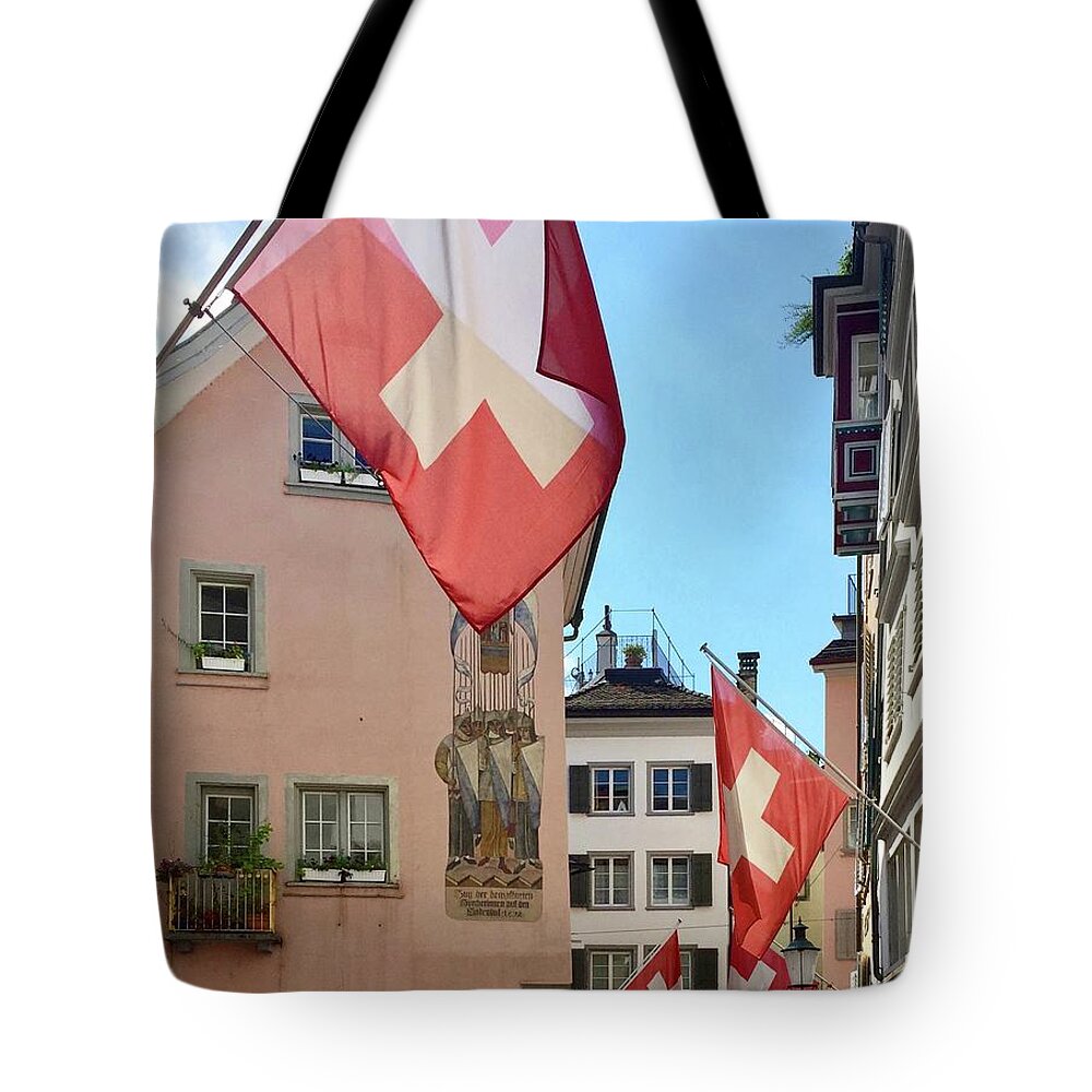 Strehlgasse Tote Bag featuring the photograph Strehlgasse by Flavia Westerwelle