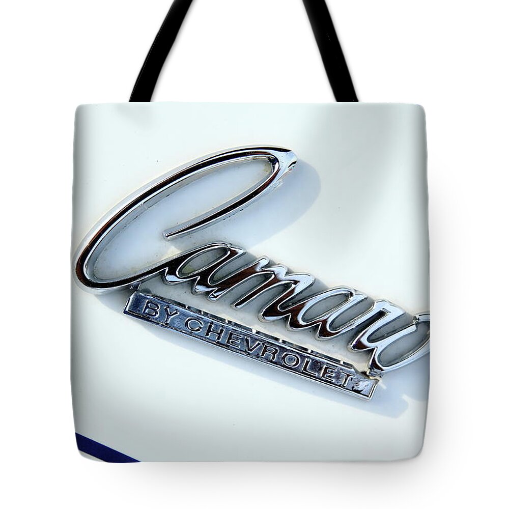 Chevrolet Camaro Ss Tote Bag featuring the photograph Striped Cam by Lens Art Photography By Larry Trager