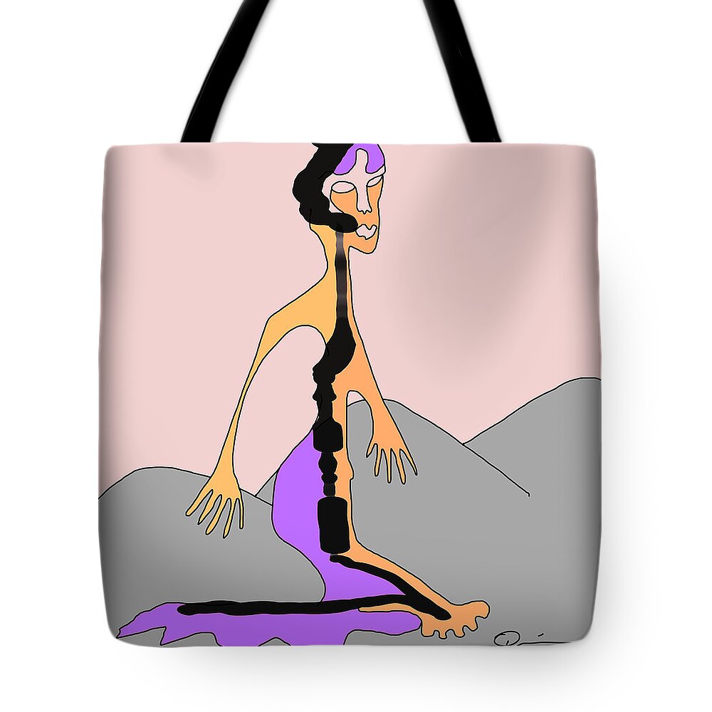 Quiros Tote Bag featuring the digital art Stroll by Jeffrey Quiros
