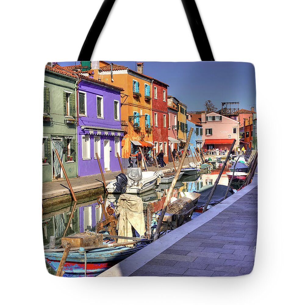 Italy Tote Bag featuring the photograph Strolling Around Burano - Venice - Italy by Paolo Signorini