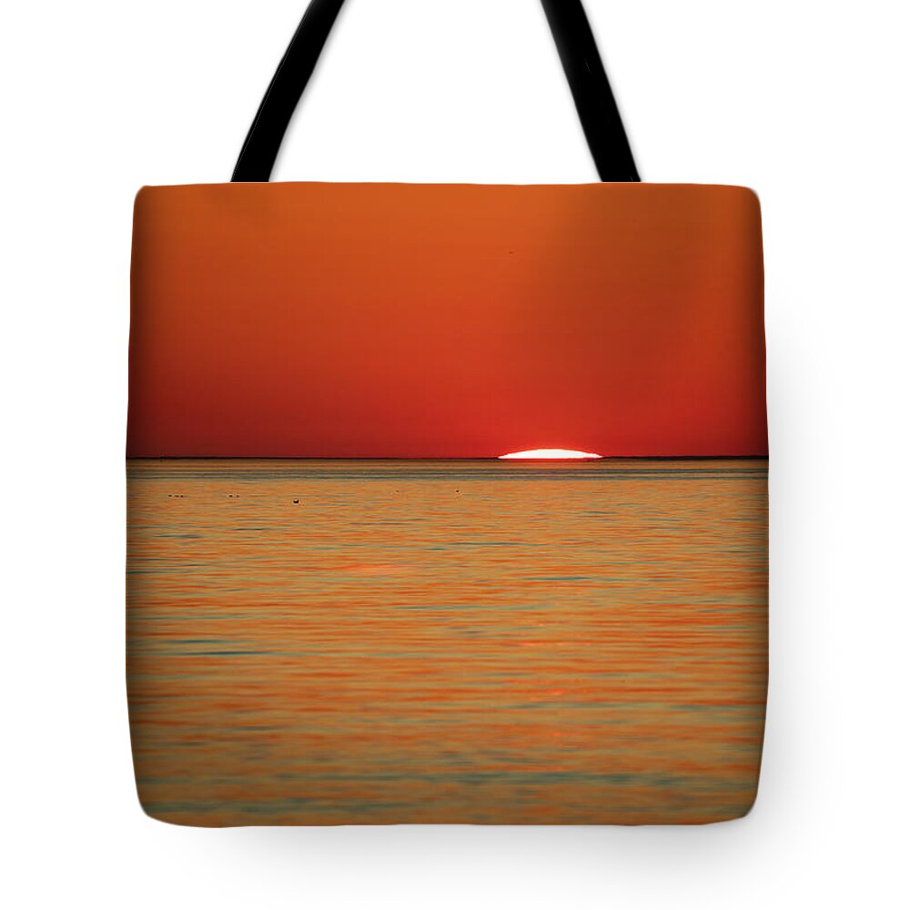 Old Silver Beach Tote Bag featuring the photograph Stunning End of the Day by Denise Kopko