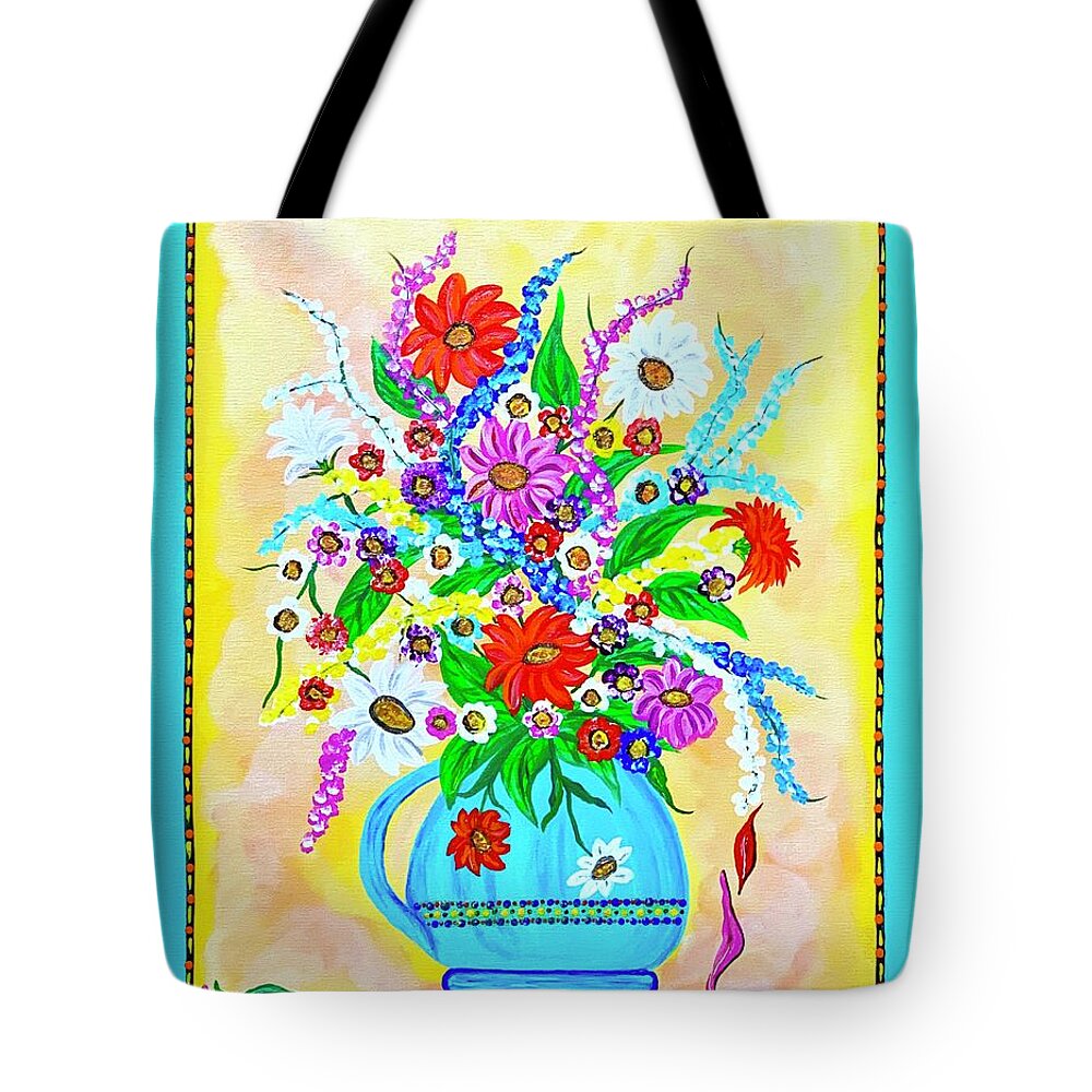 Colorful Tote Bag featuring the painting Sublime Dream by Gina Nicolae Johnson