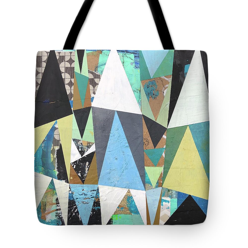 Abstract Tote Bag featuring the painting Sugarloaf by Cyndie Katz
