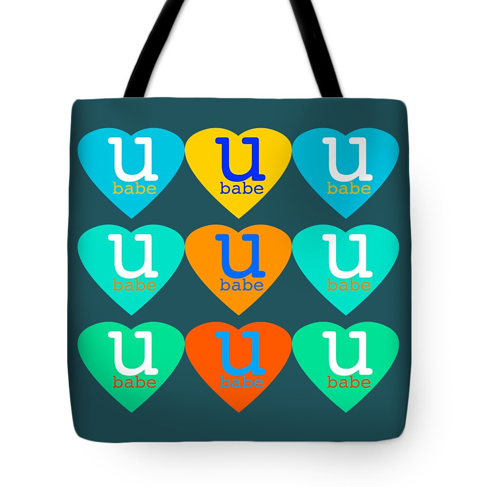 Love Suit Tote Bag featuring the digital art Suit by Ubabe Style