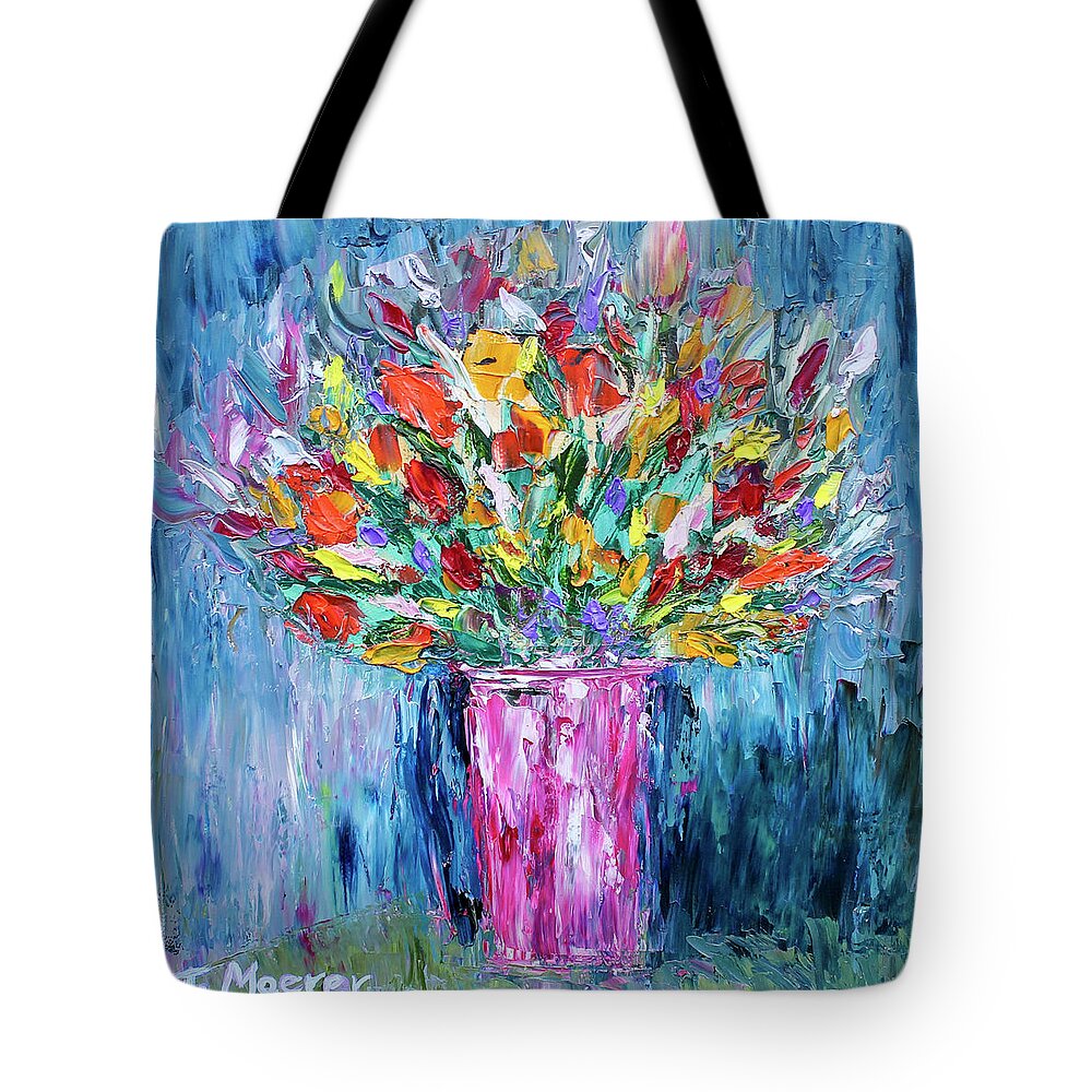 Flowers Tote Bag featuring the painting Summer Delight by Teresa Moerer
