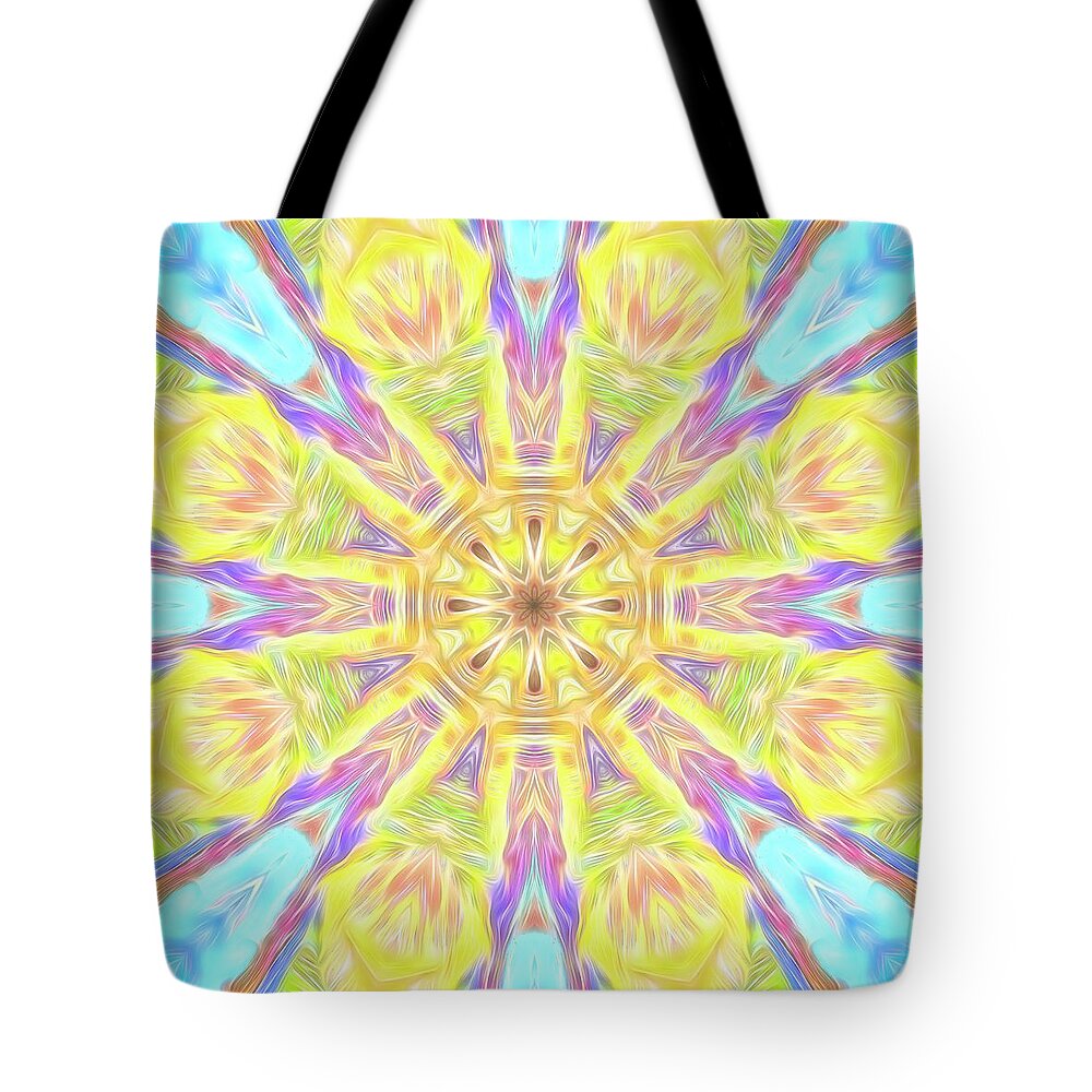 Summer Tote Bag featuring the photograph Summer Mandala by Beth Venner