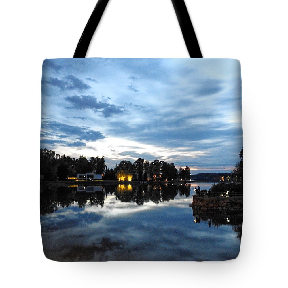 Finland Tote Bag featuring the photograph Summer Midnight by Gareth Parkes