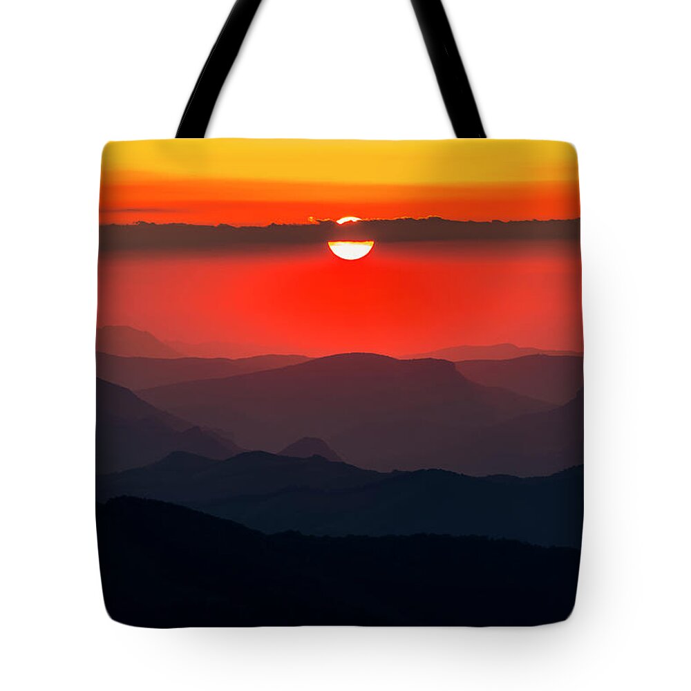 Balkan Mountains Tote Bag featuring the photograph Sun Eye by Evgeni Dinev
