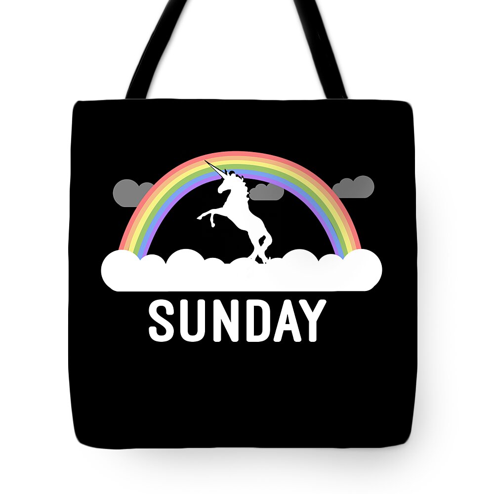 Funny Tote Bag featuring the digital art Sunday by Flippin Sweet Gear