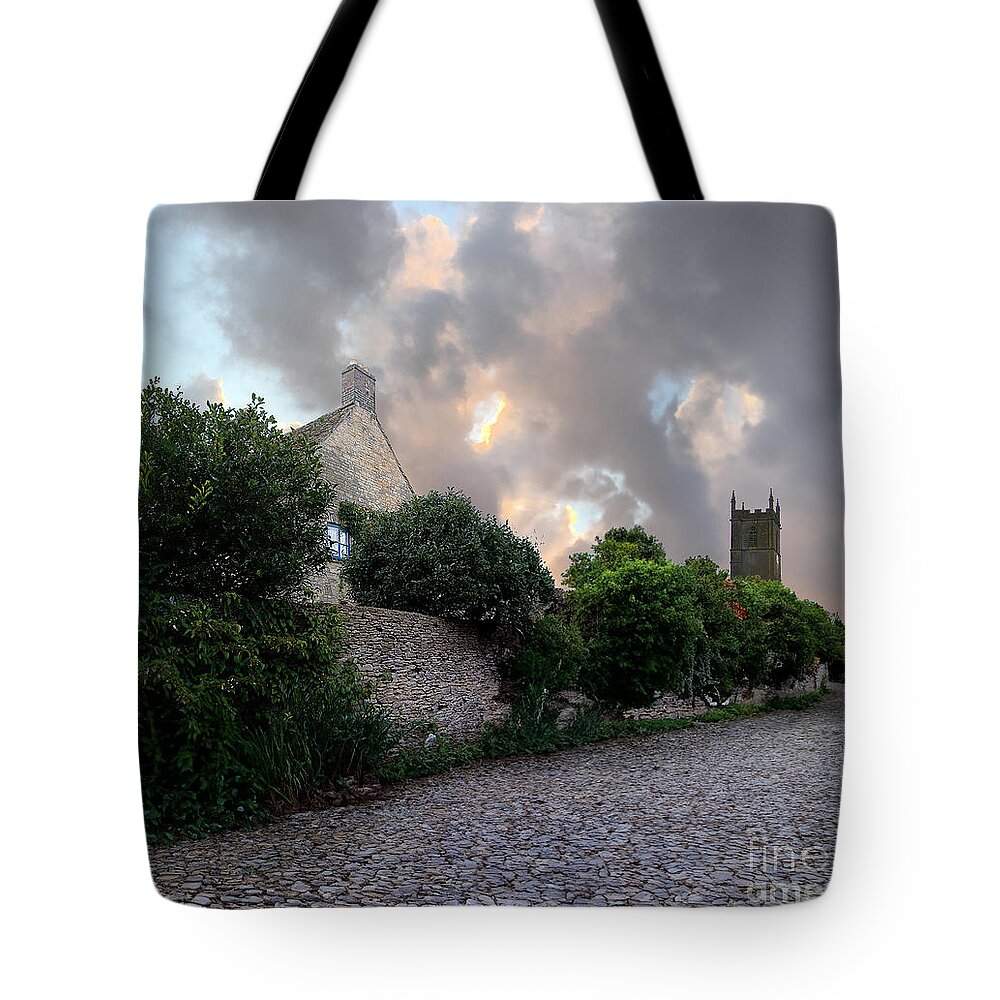 The Cotswolds Tote Bag featuring the photograph Sunday in the Cotswolds by Brian Watt