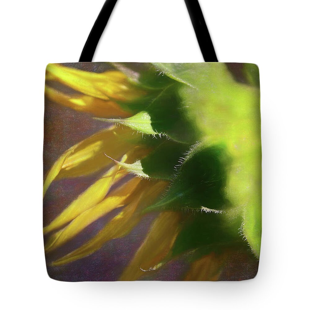Sunflower On The Side Tote Bag featuring the photograph Sunflower On The Side by Bellesouth Studio