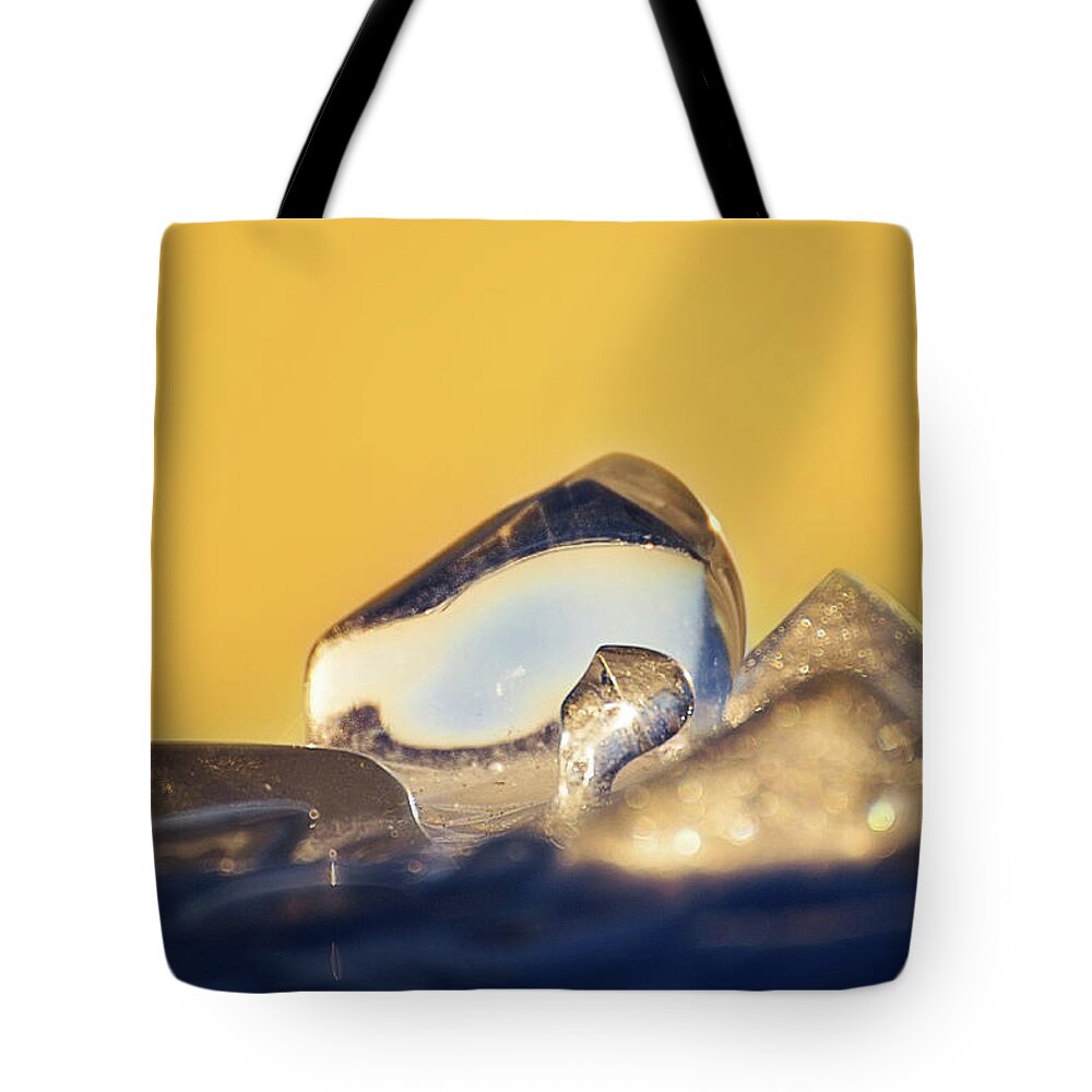  Tote Bag featuring the photograph Sunny Ice by Nicole Engstrom