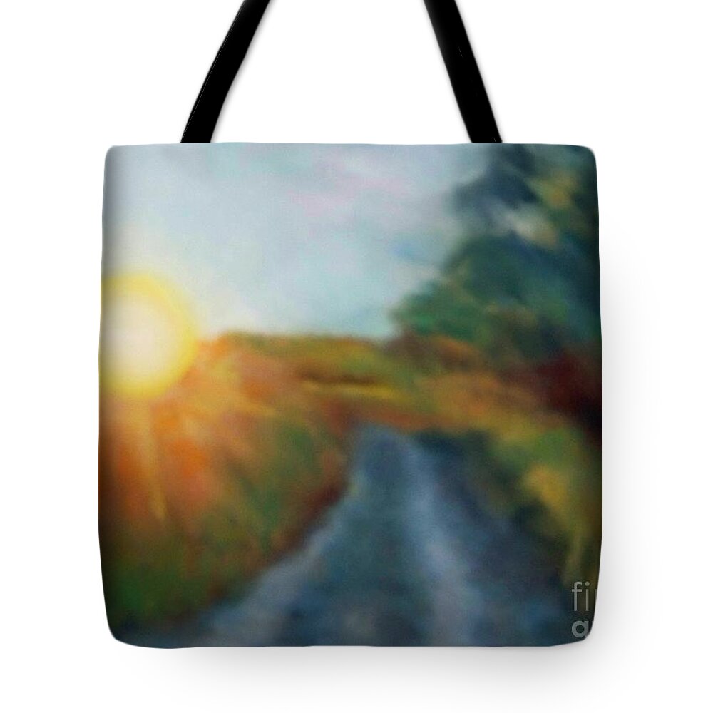  Tote Bag featuring the pastel Sunny Side by Shirley Moravec