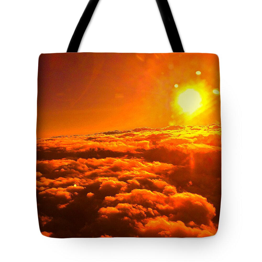 Sunrise Tote Bag featuring the photograph Sunrise at sunset by Trevor A Smith