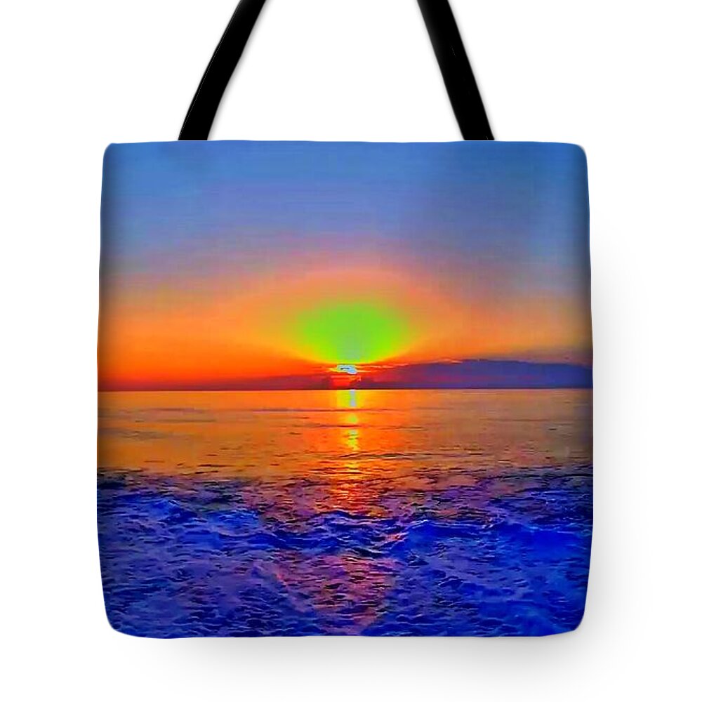Sunrise Tote Bag featuring the photograph Sunrise Beach 22 by Rip Read