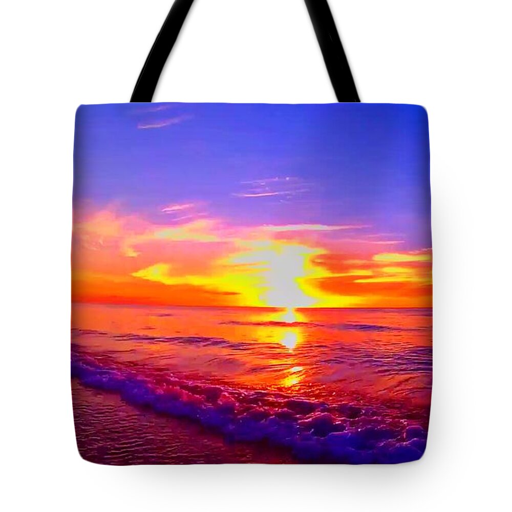 Sunrise Tote Bag featuring the photograph Sunrise Beach 27 by Rip Read