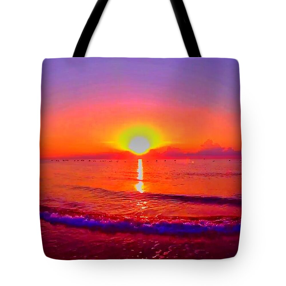 Sunrise Tote Bag featuring the photograph Sunrise Beach 29 by Rip Read