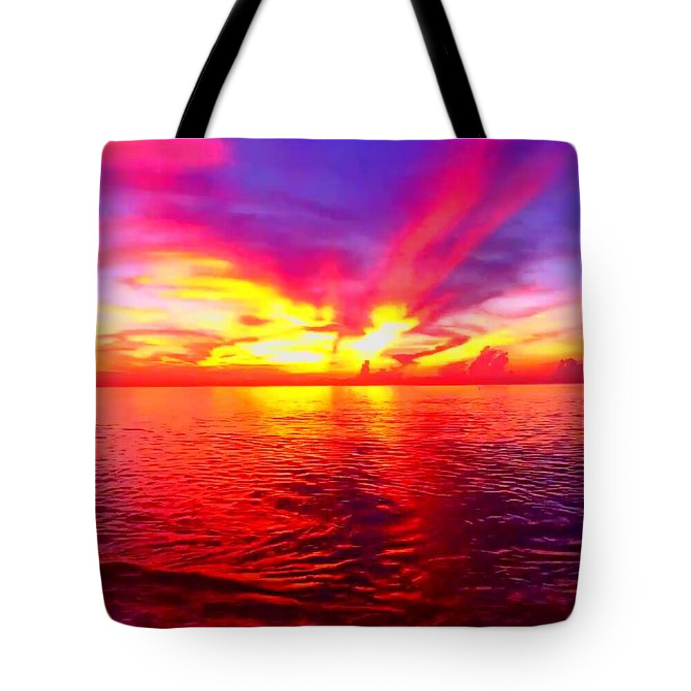 Sunrise Tote Bag featuring the photograph Sunrise Beach 372 by Rip Read