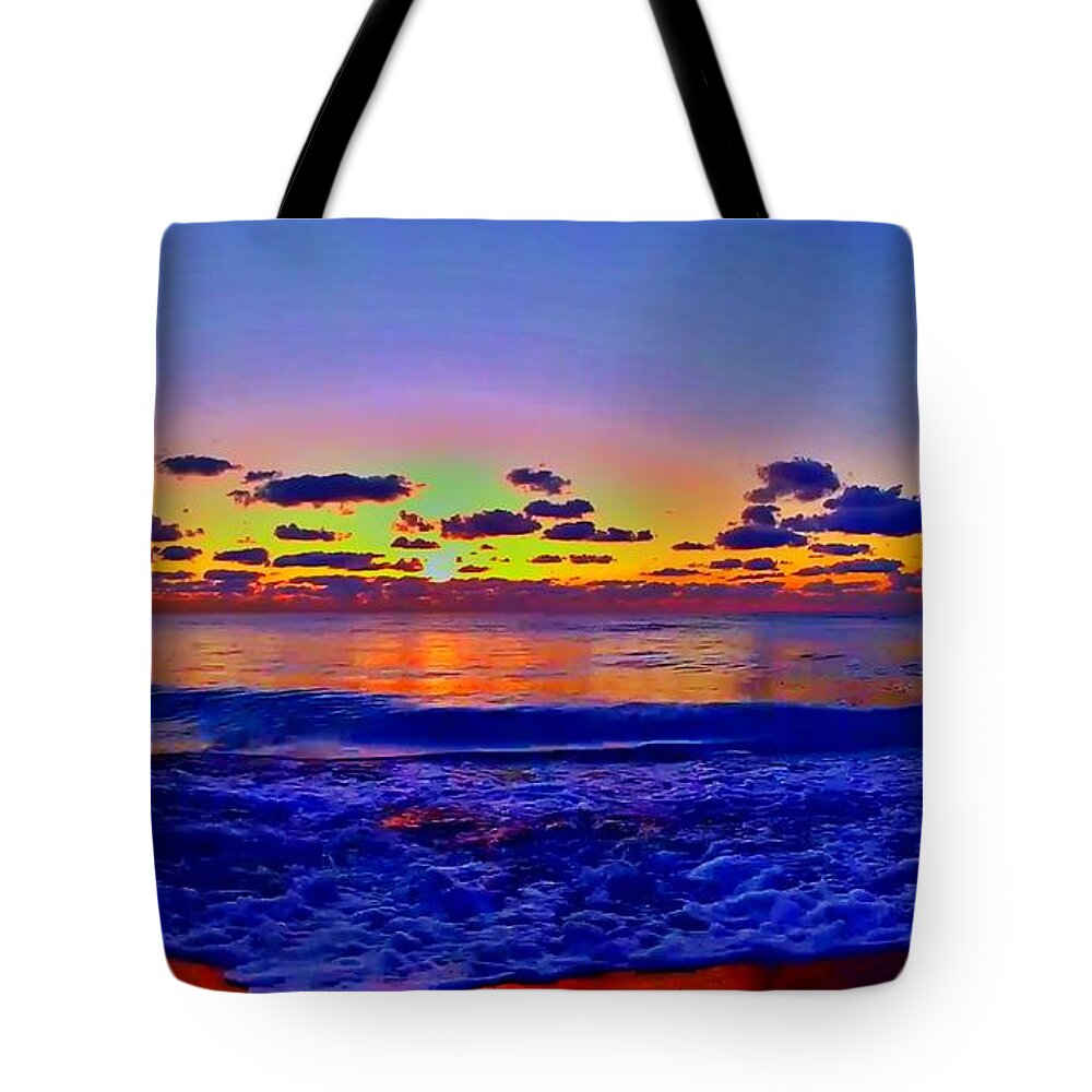 Sunrise Tote Bag featuring the photograph Sunrise Beach 8 by Rip Read