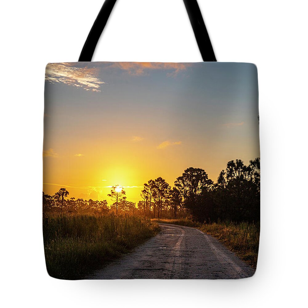 Sunrise Tote Bag featuring the photograph Sunrise by Dart Humeston