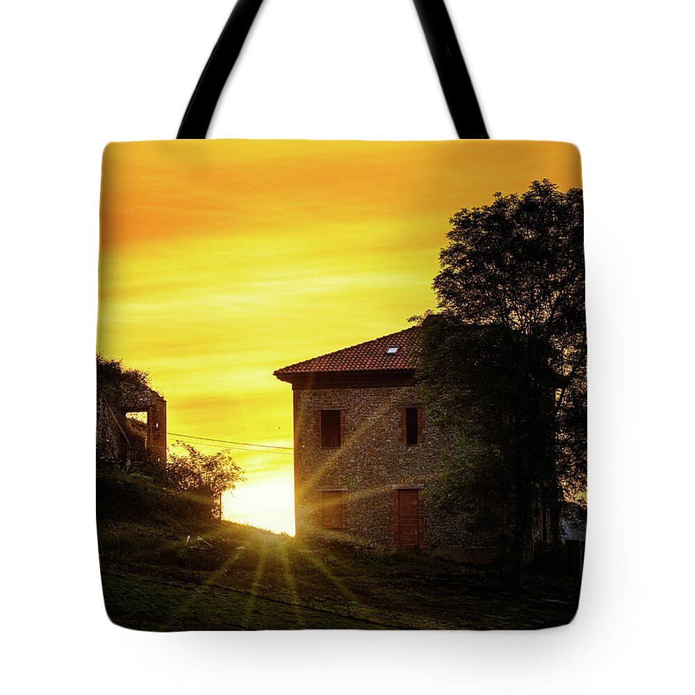 Northern Spain Tote Bag featuring the photograph Sunrise In Asturias by Chris Lord