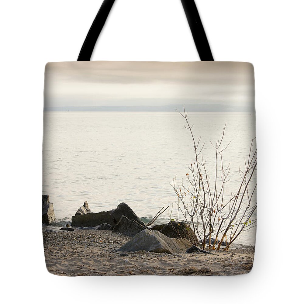 Sunrise Tote Bag featuring the photograph Sunrise in Mackinac by Valerie Cason