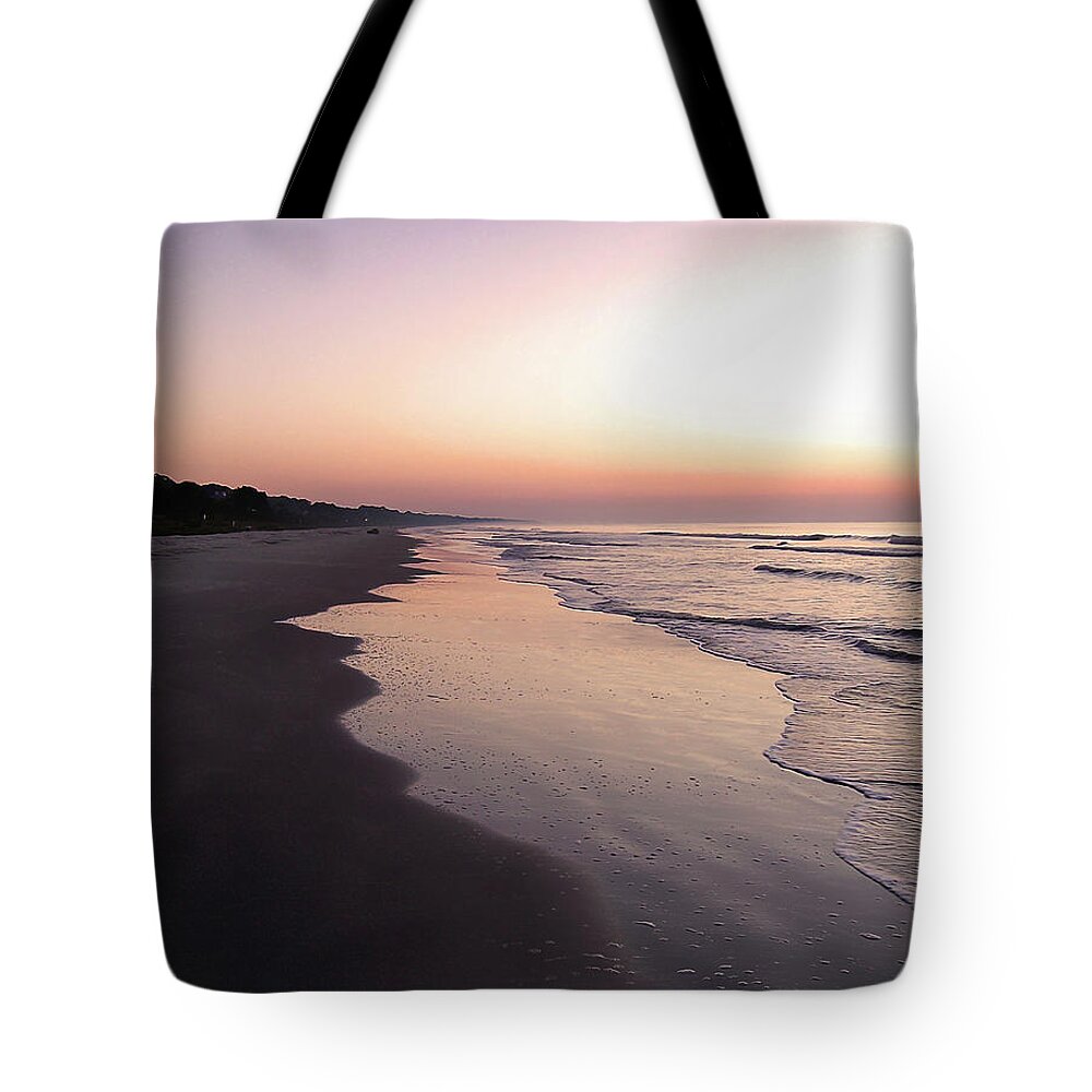 Hilton Head Island Tote Bag featuring the photograph Sunrise On Hilton Head Island by Phil Perkins