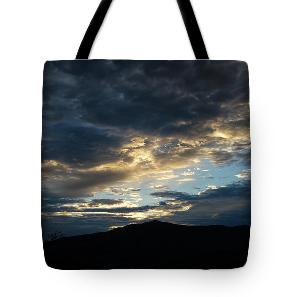 Morning Tote Bag featuring the photograph Sunrise Silhouette by Phil Perkins