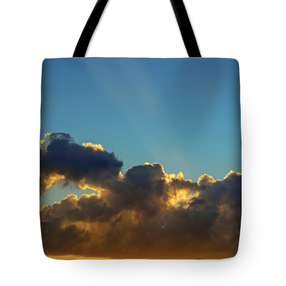 Sunset Tote Bag featuring the photograph Sunset 6 by AE Jones