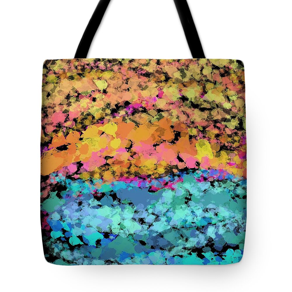 Colorful Tote Bag featuring the photograph Sunset Dots by Lisa White