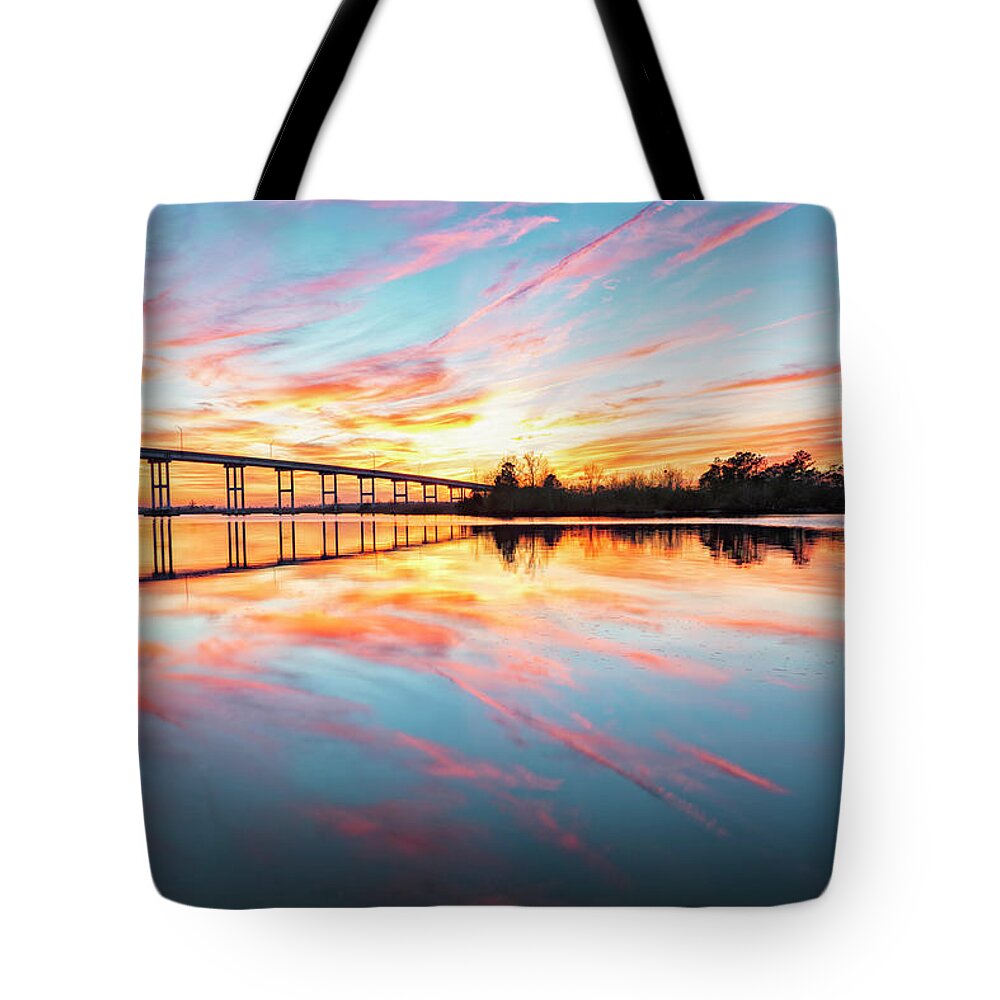 Sunset Glass Tote Bag featuring the photograph Sunset Glass by Russell Pugh