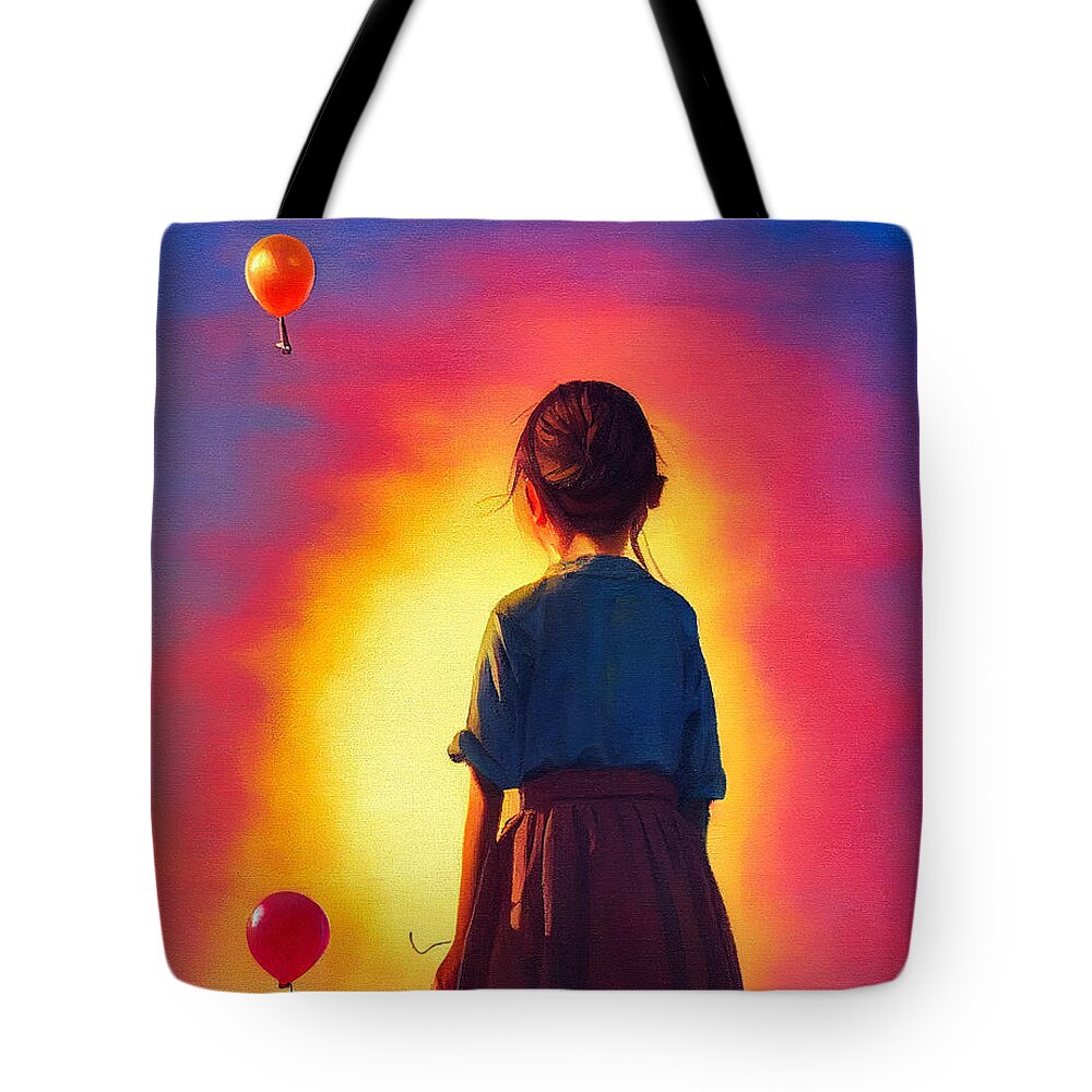 Figurative Tote Bag featuring the digital art Sunset In Garbage Land 61 by Craig Boehman