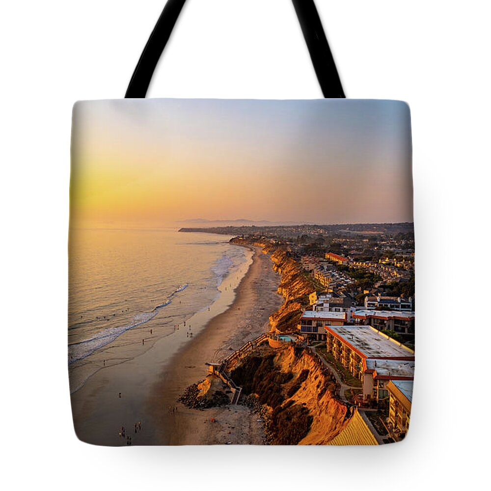 Solana Beach Tote Bag featuring the photograph Sunset SoCal by Anthony Giammarino