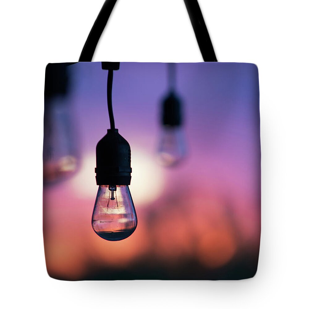 Sunset Tote Bag featuring the photograph Sunset Vibes by Katie Dobies