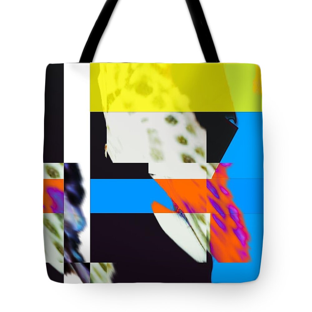 Abstract Tote Bag featuring the digital art Sunshine on the Lake by Jeremiah Ray