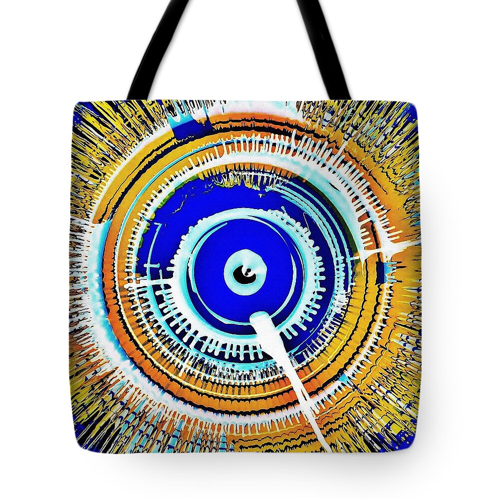 Retro Tote Bag featuring the painting Super Nova Color by David Manlove