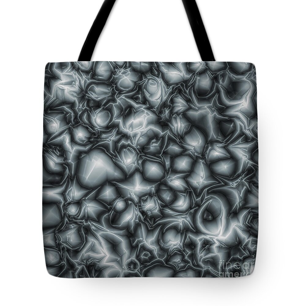 Abstract Tote Bag featuring the digital art Surface Abstract by Phil Perkins