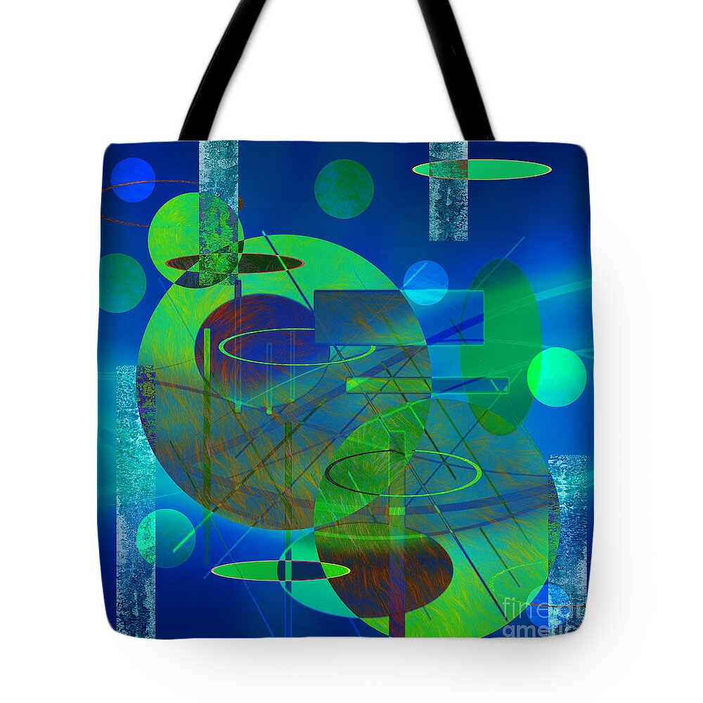 Suspension Tote Bag featuring the digital art Suspension by Diamante Lavendar