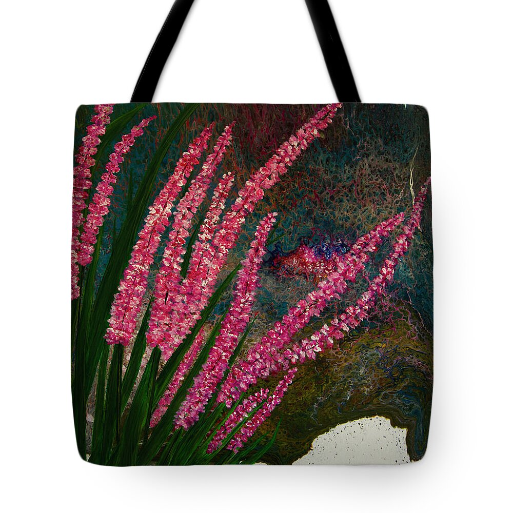 Flowers Tote Bag featuring the painting Sway With Me by Donna Manaraze