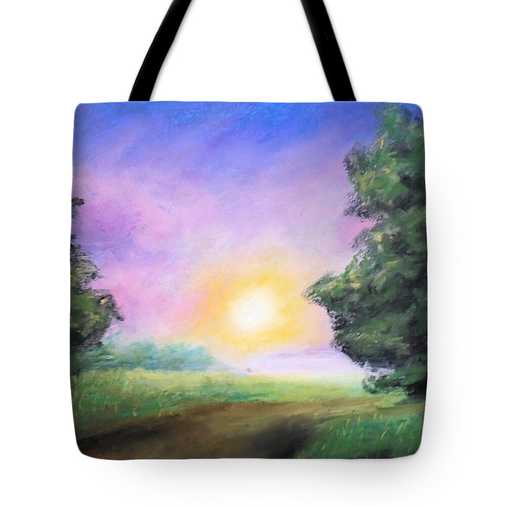 Summer Tote Bag featuring the painting Sweet Summer Haze by Jen Shearer
