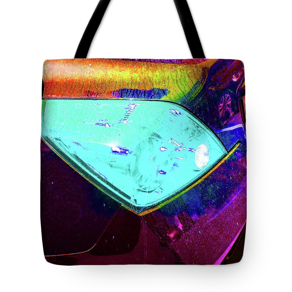 Car Tote Bag featuring the photograph Tail Light by Andrew Lawrence