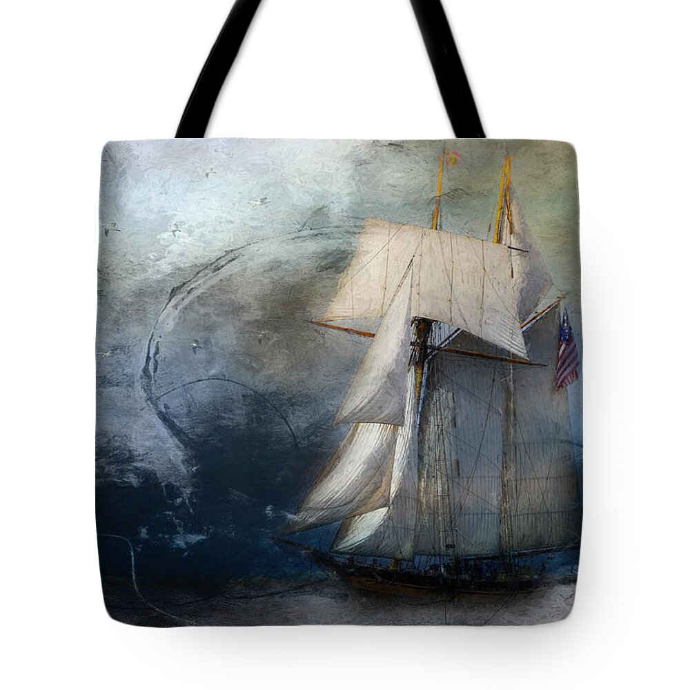 Tall Ship Tote Bag featuring the photograph Tall ship 2022 by Deborah Penland
