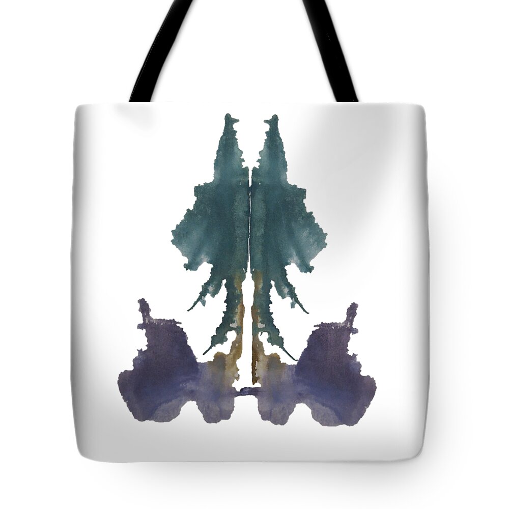 Abstract Tote Bag featuring the painting Tall Trees by Stephenie Zagorski