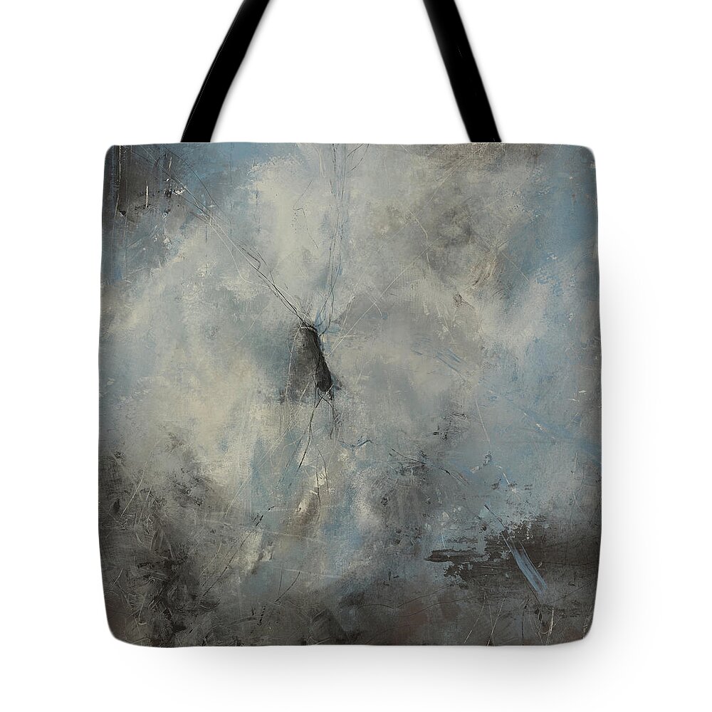 Abstract Tote Bag featuring the painting Tangled by Jai Johnson