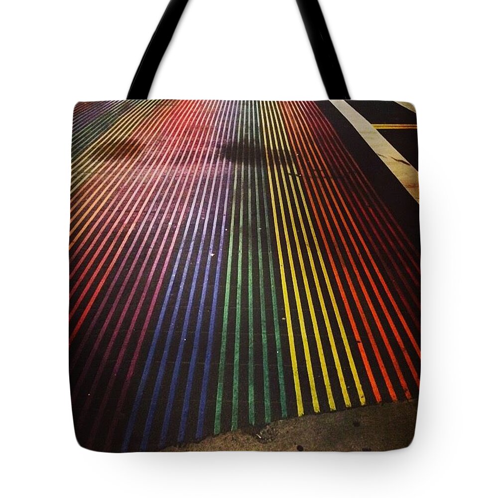 Castro Tote Bag featuring the photograph Taste the rainbow by Thomas Nicolas
