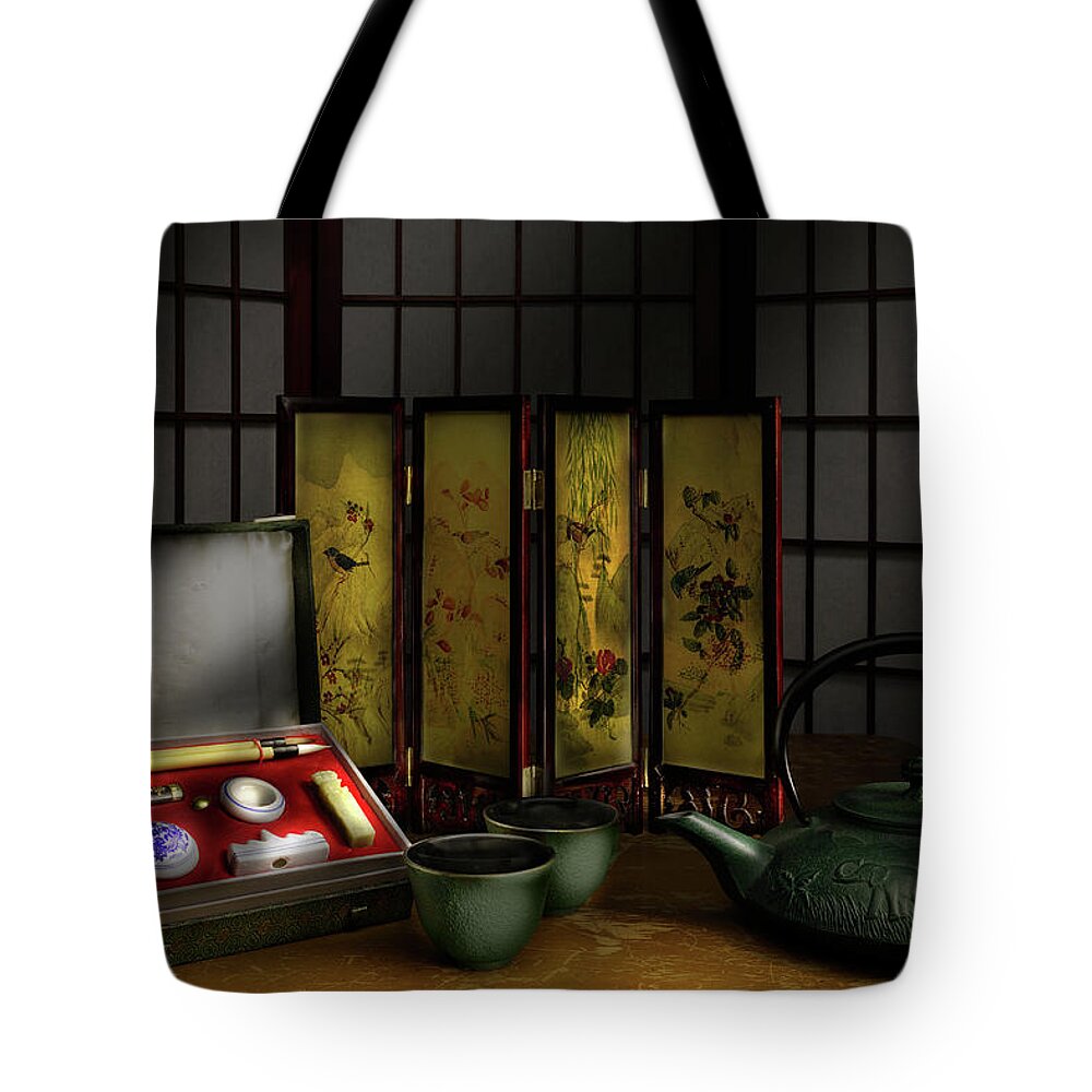Chinese Tote Bag featuring the photograph Tea Time by Steve Templeton